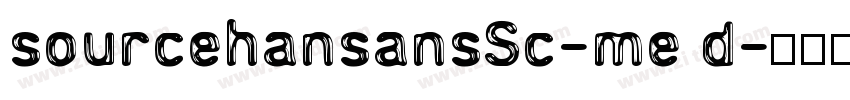 sourcehansansSc-me d字体转换